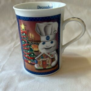 Pillsbury Doughboy Fine Porcelain Collector Mug December